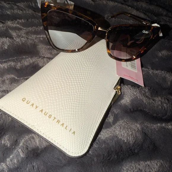 NWT Quay All Talk Neutral Australia Tortoise Sunglasses - Picture 3 of 5